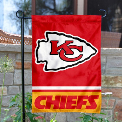 Kansas City Chiefs Double-Sided Garden Flag 001 (Pls Check Description For Details)